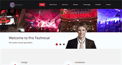 Desktop Screenshot of pro-technical.co.uk